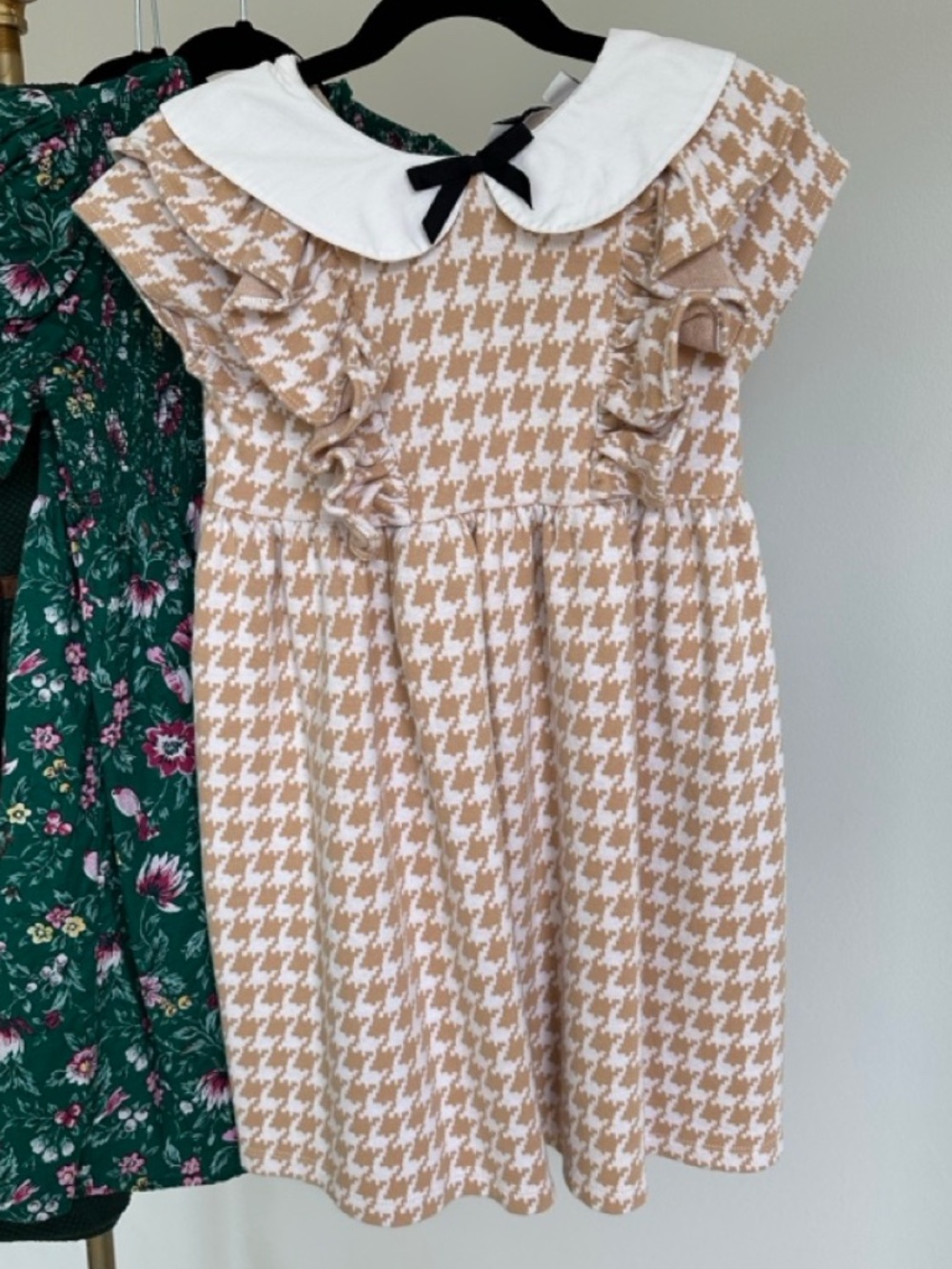Janie and Jack soft knit fall dress with bow